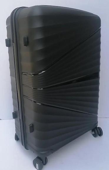 Putni koferi i torbe: Set tvrdih kofera – 3 komada, crna boja - Materijal: čvrsta ABS/PC — 10