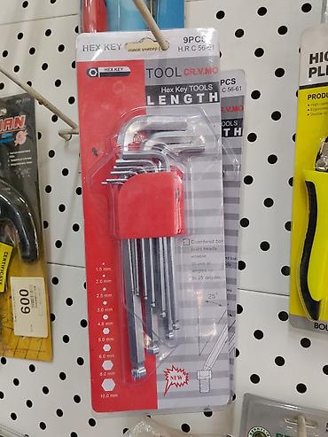 Набор Г-образных шестигранных ключей (Hex Key), 9 предметов