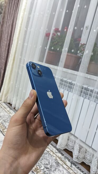 подарочный набор apple 6 в 1: IPhone 13, Колдонулган, 128 ГБ, Blue Titanium, Коргоочу айнек, Каптама, 82 %