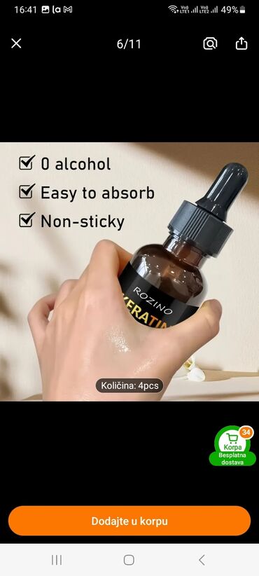 Nega kose: Set za negu kose marke Rozino, obogaćen keratinom, dizajniran za — 5