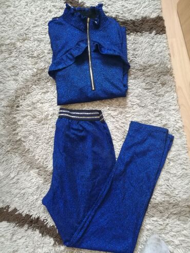Sweatsuit Sets: M (EU 38), L (EU 40), Single-colored, color - Light blue