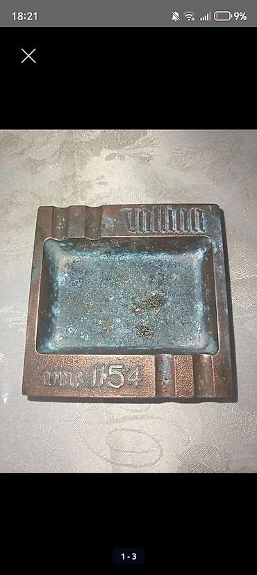 kohnə xalcalar: Məhsul: Metal külqabı Təsvir: - Dördbucaqlı formaya malik ağır metal — 1