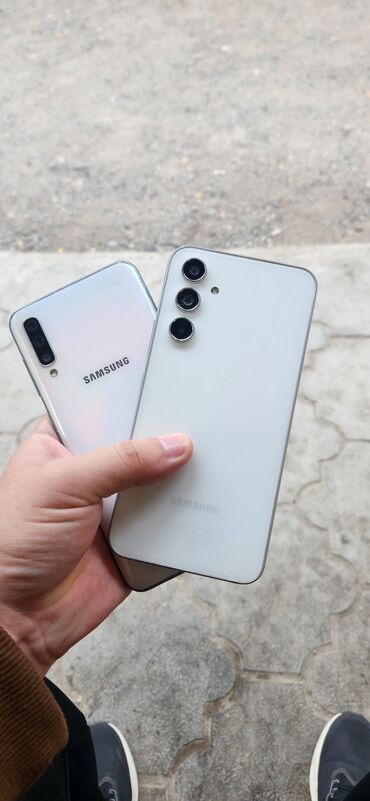 редми тел: Samsung Galaxy A54 5G, Колдонулган, 256 ГБ, түсү - Ак, 2 SIM