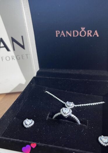 залез под одеяло к спящей: Набор украшений Pandora в фирменной коробке 925 пробы Состав: - Колье