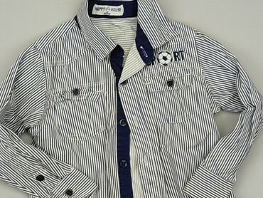 Shirts: Shirt 4-5 years, condition - Good, pattern - Striped, color - Blue