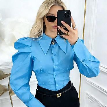 Košulje: 💫Ženska košulja sa strukiranim krojem i puf rukavima
2600 din — 2