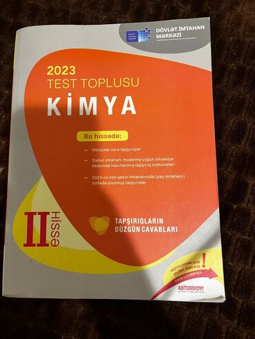 gulnare umudova ingilis dili test kitabi: Kimya 2 ci hisse DİM test toplusu ici yazilmayib yenidir