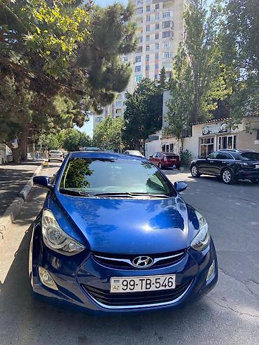 spoiler elantra 2017: Hyundai Elantra sedan (MD/5-ci nəsil), göy rəng. - Kuzov: 4 qapılı — 5