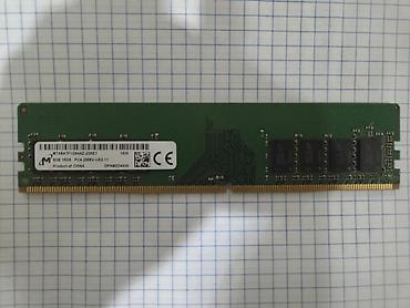 Kompüter ehtiyyat hissələri: Operativ yaddaş (RAM) Samsung, 8 GB, 2666 Mhz, DDR4, PC üçün, İşlənmiş — 9