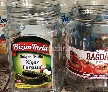 banka alan: Şüşə bankalar və butulkalar dəsti 3 kq balon ədədi 0.50 qəp 30 — 2