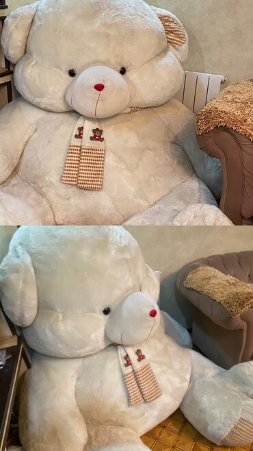 Oyuncaqlar: Продается большой белый медведь Самовывоз Карл Макс idrak лицей Цена