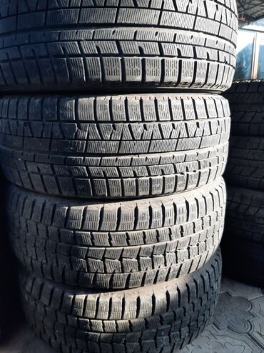 Шины: Шины 225 / 55 / R 17, Зима, Б/у, Комплект, Япония, Dunlop