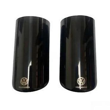 vacsy pumpa: Hrom nastavak auspuha VW logo 69mm - crni. Kvalitetni nastavci auspuha — 8