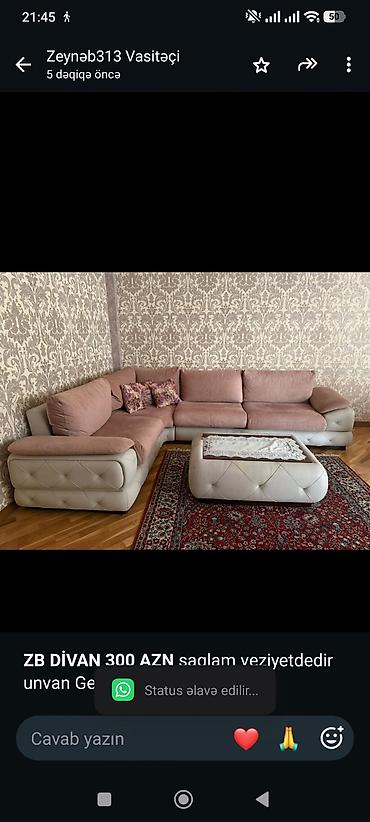 *ZB* *DİVAN 300 AZN* saglam veziyetdedir unvan Genclik