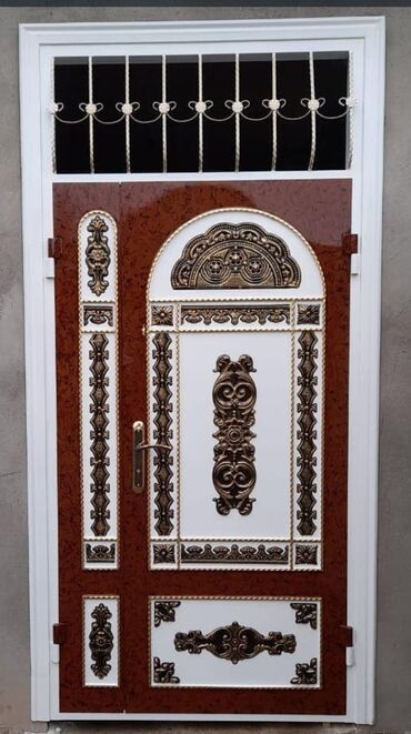 Həyət darvazaları: Dəmir darvazalar, ikilik list,17 profillə yığılan keyfiyyətli nağd və — 21