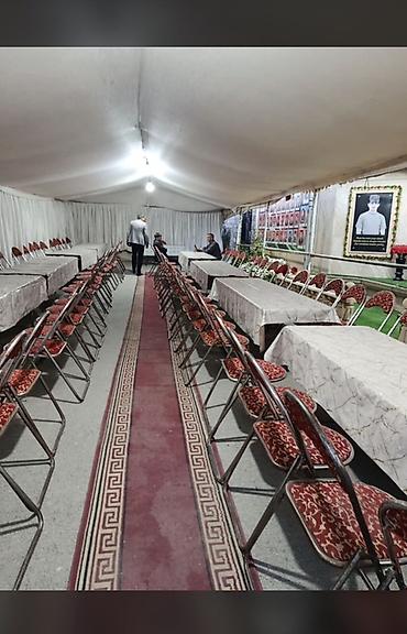 aile ve ev tehsili: Yas mərasimi üçün çadır və inventar icarəsi Tədbirlər üçün komplekt — 6