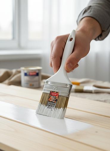 дикор: Кисть плоская Decor PROFI для финишных работ, 75 мм - Ширина: 75 мм — 1
