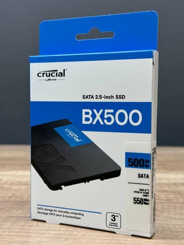 Жесткие диски, переносные винчестеры: Накопитель, Новый, Crucial, SSD, 512 ГБ, 2.5"