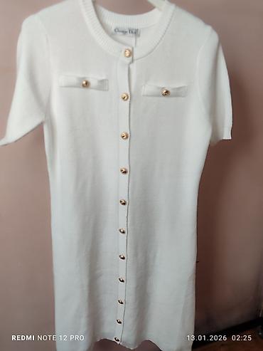 Повседневные платья: Вязаные платья и костюмы - Модели: приталенные вязаные платья на — 1