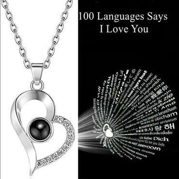 Ogrlice: Ljubavna ogrlica - Volim te na "100 jezika" Cena:1200din OGRLICA ZA — 3