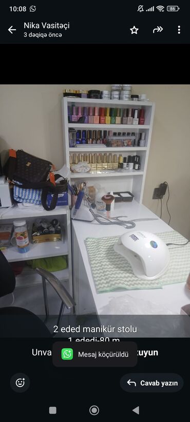Arıqlama aparatları: İşlənmiş, Manikür üçün masa, Güzgüsüz