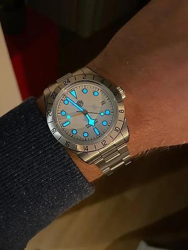 Ručni satovi: San Martin SN0054-G GMT - Bela - Tudor Black Bay Pro — 6