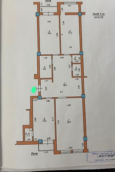 Продажа квартир: 3 комнаты, 124 м², Ак-Кеме Элитка, 1 этаж, Требуется ремонт — 9