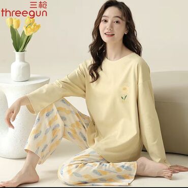 пижами: Стильная пижама 😍
💯 хлопок 
Размеры:s,m, l, xl, xxl 
Цена:2400