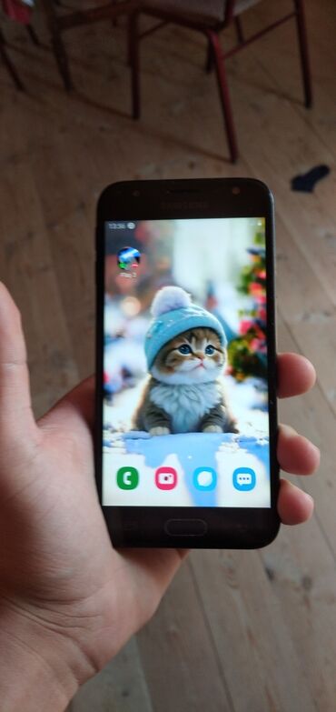 telefon 100azn: Samsung Galaxy J3 2018, 32 GB, rəng - Qara, İki sim kartlı