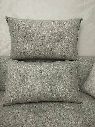 first home tekstil: Boz rəngli dekorativ yastıq dəsti - Komplekt: 4 ədəd dekorativ yastıq — 2