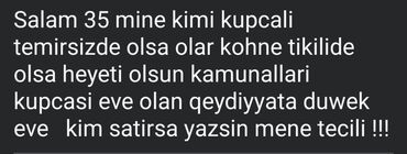 gencede 2 otaqli ev 25000: 45 kv. m, 2 otaqlı, Qaz, İşıq, Su