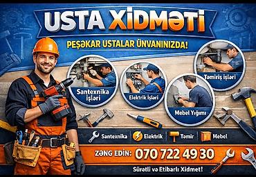 lambirin ustası: Usta xidməti. Santexnik ustası, Elektrik ustası, Malyar, Təmir və — 1