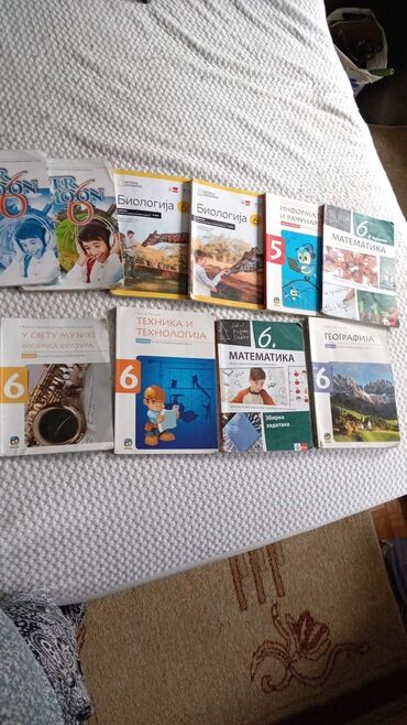 Knjige, časopisi, CD i DVD: Na prodaju knjige za osnovnu školu za 6 razred