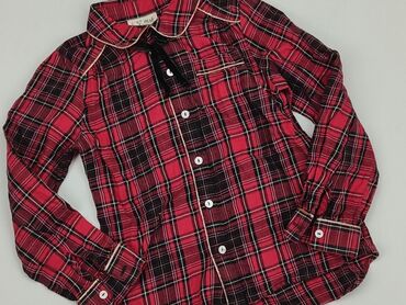 bonprix dlugie sukienki: Shirt 5-6 years, condition - Perfect, pattern - Cell, color - Red