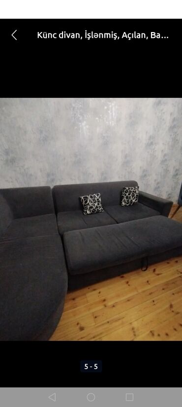 tek divanlarin qiymeti: Künc divan, İşlənmiş, Açılan, Bazalı, Çatdırılma yoxdur