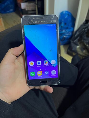 Samsung: Samsung Galaxy J2 Prime, 32 GB, rəng - Qara, Qırıq — 2