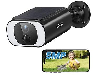 gunes paneli kamera: IoGeek 5MP Günəş Panelli Wi‑Fi Təhlükəsizlik Kamerası - 5 MP Full HD — 1