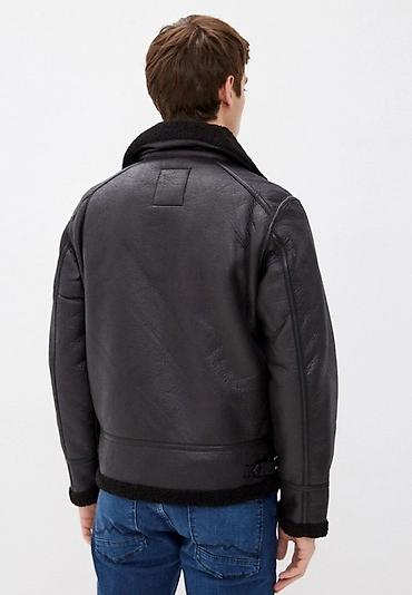 куртка мех: Мужская куртка, M, Jack & Jones, Новый, цвет - Черный, Самовывоз — 2
