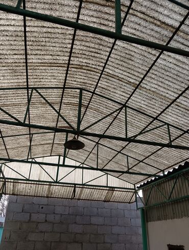 Навесы: Ворота на гараж, окна деревянные б/у фермы металлические, мачта — 4