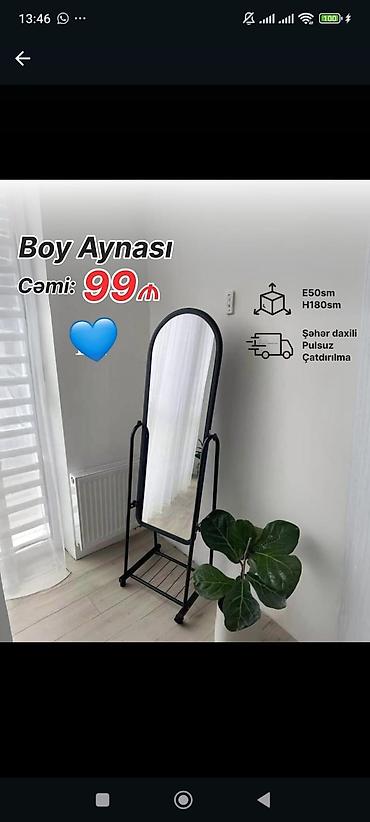 Ev üçün digər mebel: Boy aynası — 1