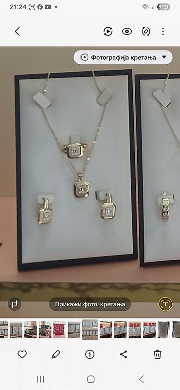 Setovi nakita: Zlatni setovi nakita – elegantne kolekcije - Set 1: Ogrlica sa — 24