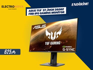manitor: 📌 ASUS TUF VG279QM 27" Gaming Monitor (280Hz, FHD, IPS) 🎮⚡ Yeni
