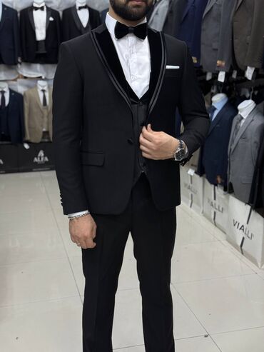 Kostyumlar: Kişi Kostyum Dəstləri - Klassik və modern kəsim: dar siluet, çiynə — 4