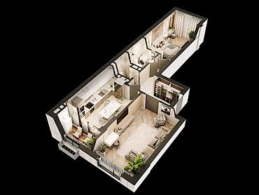 Новостройки от застройщика: Построен, Элитка, 2 комнаты, 76 м² — 16