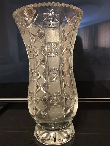 вазы хрусталь: Ваза хрусталь Югославия 30 см . 2-я Богемское Стекло «Миранда» 35 см
