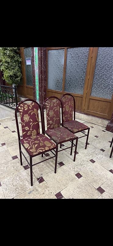 банкеты: Стул банкетный с мягкой спинкой и сиденьем. - Каркас: металлический — 3