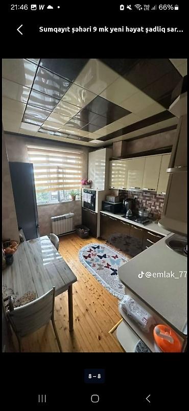 qalada ev: Sumqayıtda 9 mkrda 3 otaqlı ev kirayə verilir.9 mərtəbənin 4cü — 2