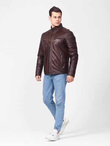 Кожаные куртки: Мужские кожаные куртки, классические и бомберы - Материал — 10