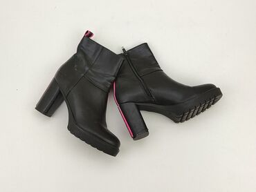 spódnice z imitacji skóry brązowa: Ankle boots for women, 37, condition - Very good