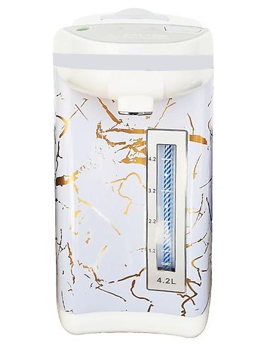 termos caydan: №: 5095 Məhsulun adı: Termopot Galaksi GAP 009 Ağ/Qızılı Brend — 1